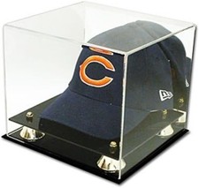 Baseball Cap Display Case with Black Acrylic Base - 11 1/8