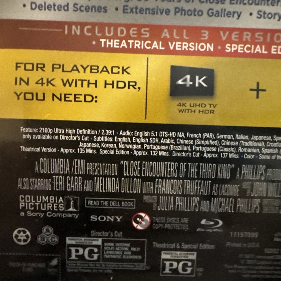Close Encounters of the Third Kind 4k Ultra HD + Blu-Ray + Digital Limited Ed - Image 3 of 4