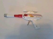 Vintage 1970's Jet Star Friction Toy Sparks Space Ray Gun With Scope Light Sound