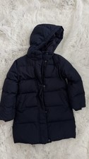 GapKids Boys Hooded Navy Puffer Jacket S 6-7 Synthetic Long Sleeve