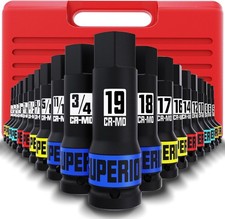 Impact Hex Bit Socket Set Metric Sae 12inch Drive Impact Allen Bit Socket Set