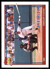 Dwight Evans 1991 Topps #155 Boston Red Sox MLB READ FREE SHIPPING AutographDen