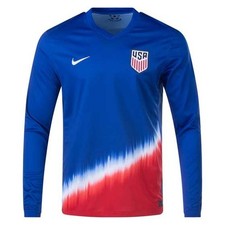 Nike USA USMNT 2024/2025 Away Long Sleeve Jersey Blue Red Men L NWT
