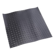 Shock Absorbing Mat, Rubber Anti Vibration Pads 20" x 20" x 0.12", Black