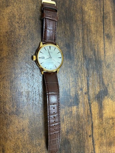 SEIKO Presage 4R35 01T0 Automatic Gold Watch Silver D… - Gem