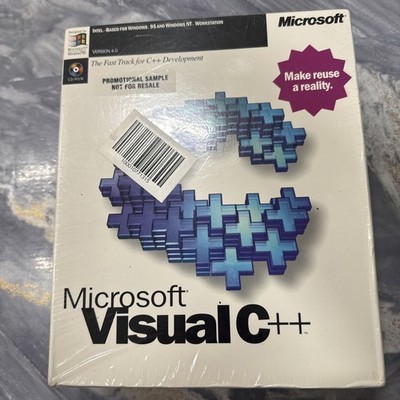 Microsoft Visual C++ Edition 4.0 - BRAND NEW SEALED IN BOX!