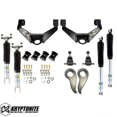 Kryptonite Stage 3 Leveling Kit w/ Bilstein Shocks 20-26 Chevy GMC 2500HD 3500HD