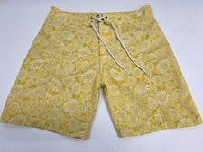 Trunks Surf and Swim Co Men's Boardshorts Yellow/White Floral 32