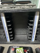 Vintage SEGA Genesis 24 Video Game Cartridge Holder Wall Mount Storage, Black
