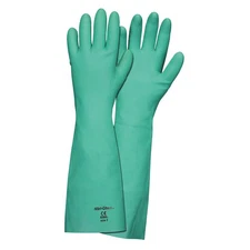 MCR SAFETY 5350XL Chemical Gloves,XL,18"L,Textured,PR 48GM19