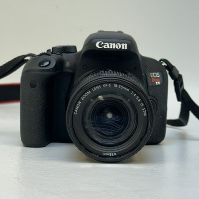 Canon EOS Rebel T7i 24.2MP DSLR Camera w/ EF-S 18-55mm IS STM