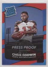 2017 Panini Donruss Rated Rookie Press Proof Red Chris Godwin #305 00l8