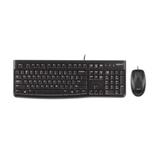 Logitech Desktop Keyboard & Mouse Full-Size Wired USB UK QWERTY 920-002552 Black
