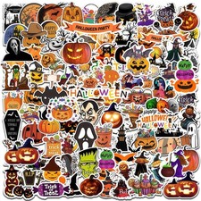 Halloween Stickers for Kids, 100pcs Party Favors Multicolor