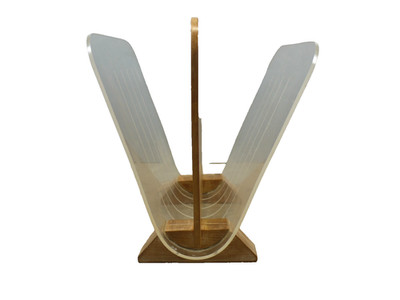 Sundberg Ferar Important INDUSTRIAL Design GM Early LUCITE 1946 Magazine RACK
