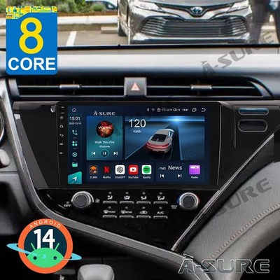 4+64GB Android 15 Car Radio Stereo For Toyota Camry 2018-2020 Wireless Carplay