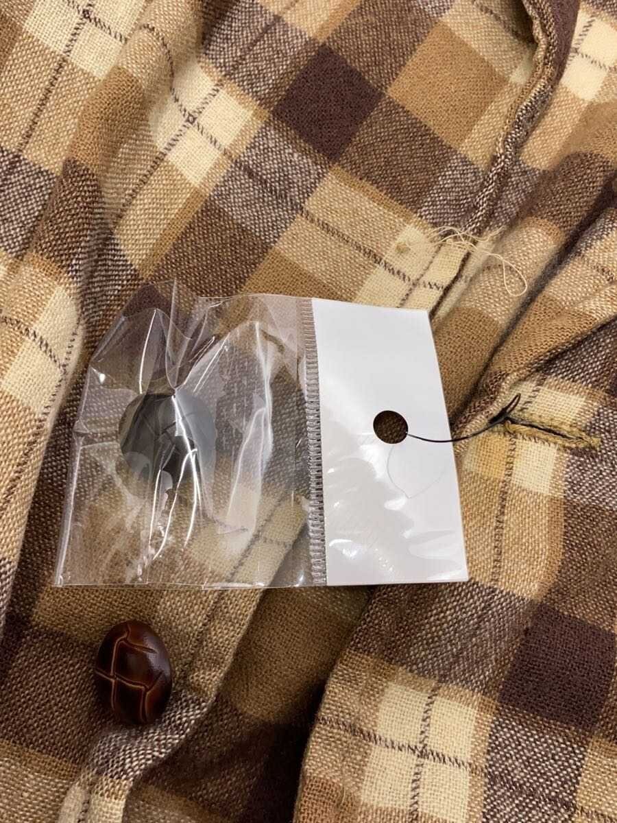 Pendleton Wool Check Jacket L Beige Wool Button 5… - image 5