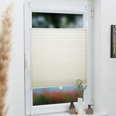 Plissee Klemmfix ohne bohren Fenster Tür Verdunkelung