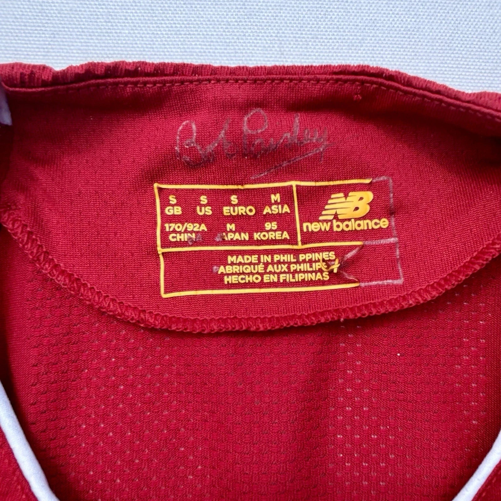 2019-20 Liverpool New Balance Home Shirt – Size Small thumbnail 3