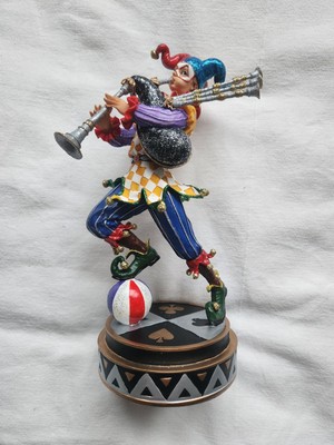 The Summit Collection Jester with Bagpipes painted FIGURINE RETIRED 2008 VHTF