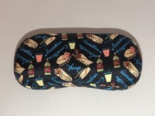 Vintage Nicole Miller Hard Clamshell Eyeglass Case Smoothies And Wraps