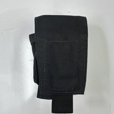 Point Blank Flap Stacked Handcuff Pouch Black MOLLE Nylon Hook & Loop