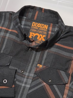 DIXXON Flannel ''Fox'' Fox Racing Collaboration Pearl Snap Men Large
