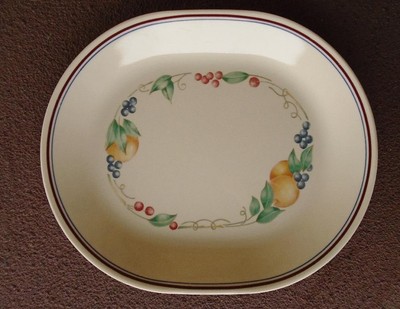   NRM Corelle ABUNDANCE SERVING PLATTER Fruit Entree Tray Chop Plate Sandstone
