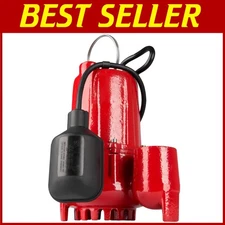 Automatic Submersible Sump Pump with Tethered Switch