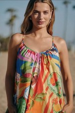 Farm Rio x Anthropologie Summer Picnic Dress Size L NWT