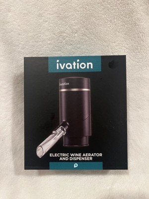 Ivation Wine Aerator & Dispenser Spout, Electric Wine Aerator Pourer & Stopper