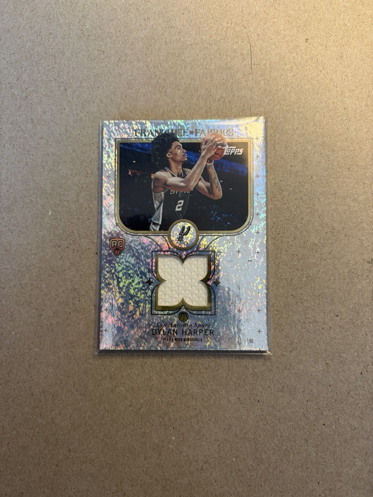 2025-26 Topps - Franchise Fabrics Dylan Harper #FF-DH Holofoil (MEM, RC)