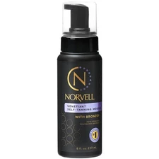 Norvell Self Tanner Mousse with Bronzer, 8 Fl Oz - Natural Looking Tan