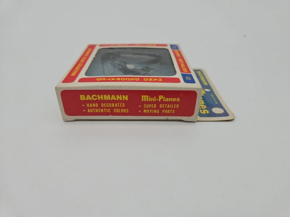 Mini aviones vintage Bachmann Messerschmitt ME-109 modelo de la Segunda Guerra Mundial sin usar, en caja # 02 Hong Kong Foto 4 de 4