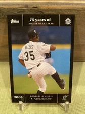 Dontrelle Willis 2022 MLB Topps Rookie Of the Year 75th Anniversary Marlins #35