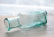 Superb!!!  Foster Clark & CO /  Eiffel Tower Fruit Juice /  Bottle Aqua Blue