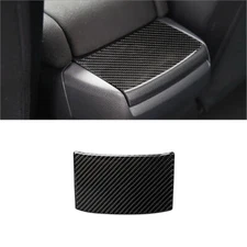 Carbon Fiber Rear Storage Box Panel Cover Trim For Honda Civic 10th 2016-2019