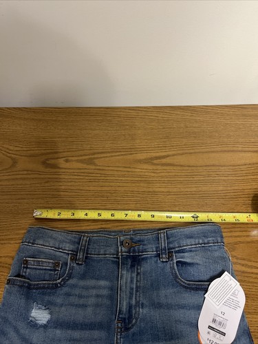 NWT Wonder Nation Rip And Repair Adjustable Waist Size 12 MD Wash Stretch Shorts - Picture 19 of 24