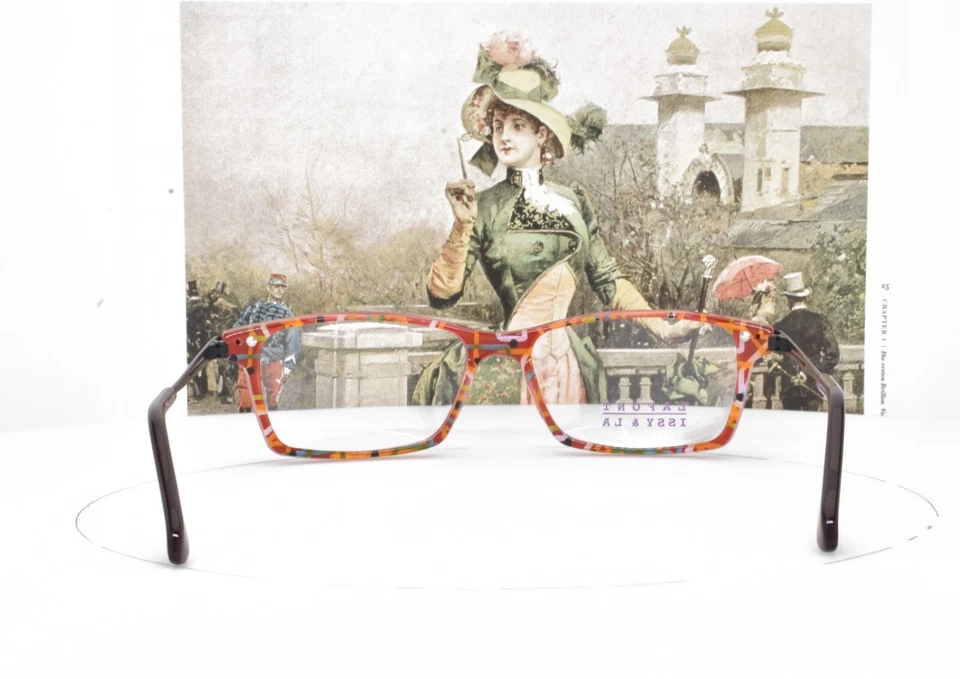 LAFONT Paris Eyeglasses Shiny Red Black 53-15-129 MATISSE 686 - Image 4 of 4