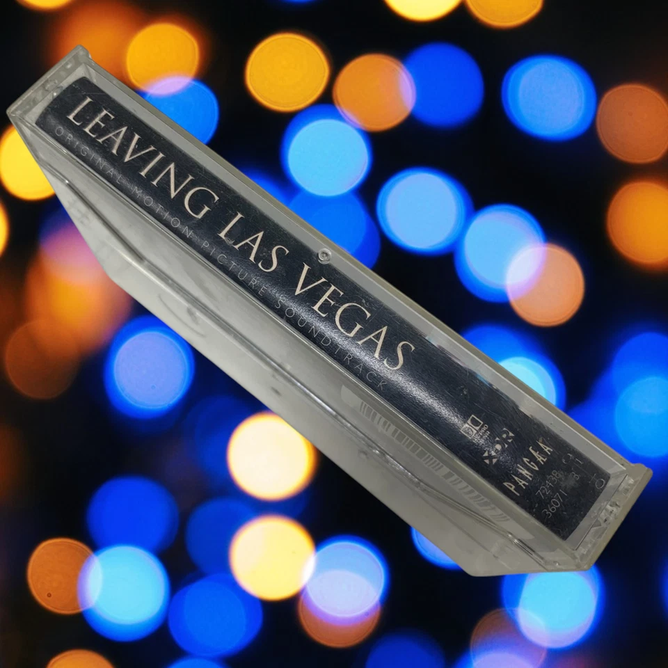 Vintage 1995 Leaving Las Vegas Soundtrack Audio Cassette Tape Mike Figgis Rare Foto 3 de 3