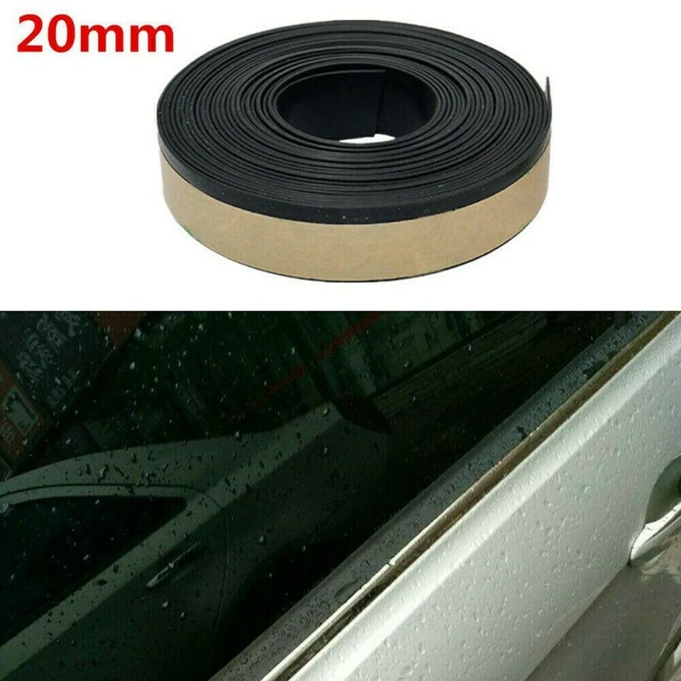 Tiras de sellado autoadhesivas de goma para borde de ventana de puerta de coche en forma de D Foto 4 de 4