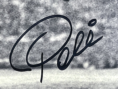 Pelé サイン入り リオ2016 記念 Pele Signed Autographed Brazil Bicycle Kick 16x20 Photo Framed PSA