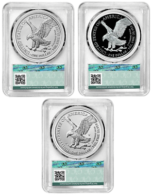 新品 オリバーガル Silver Classic Number 2023 SILVER EAGLE 3 COIN SET-CAC PR 70 AND MS 70 FIRST DELIVERY