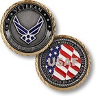 NEW USAF U.S. Air Force Veteran Challenge Coin.