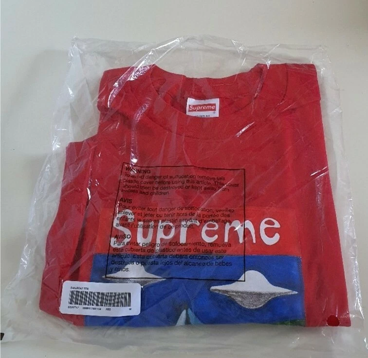 SS20 Supreme Vela Rosso Tee Taglia M T shirt M Nuove E Mai Aperto