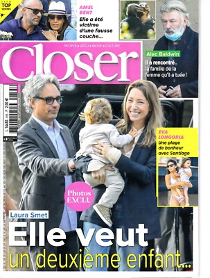 CLOSER Nr. 855. November 2021. LAURA SMET. EVA LONGORIA. ALEC BLADWIN. AMEL BENT