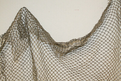 3'x5' Authentic Used Fishing Net Old Vintage Fish Netting Nautical Decor  Party | eBay