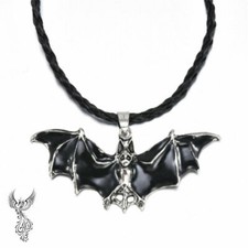 Black Halloween Bat Punk Necklace 18     454