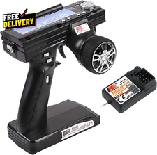 Flysky FS-GT3B Rc Transmitter & FS-GR3E Receiver 2.4Ghz 3 Channel Rc Car Remote