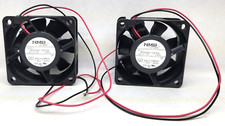 Lot of 2 NMB 06025SA-12S-EA 6025 6cm 0.08A 12V Chassis Cooling Fan